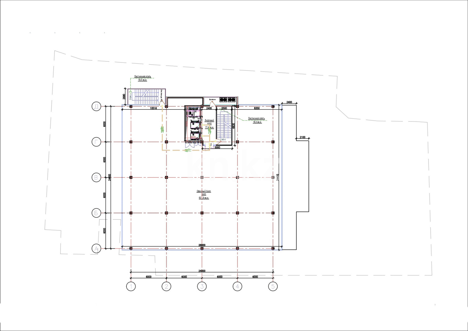 Аренда , ул. Лескова, дом  3 - Аренда офисных и торговых помещений в Алматы фото 5 из 5