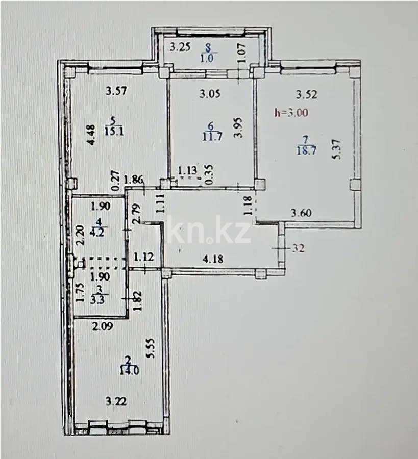 Продажа 3-комнатной квартиры, 82.1 м² в Астане - фото 5