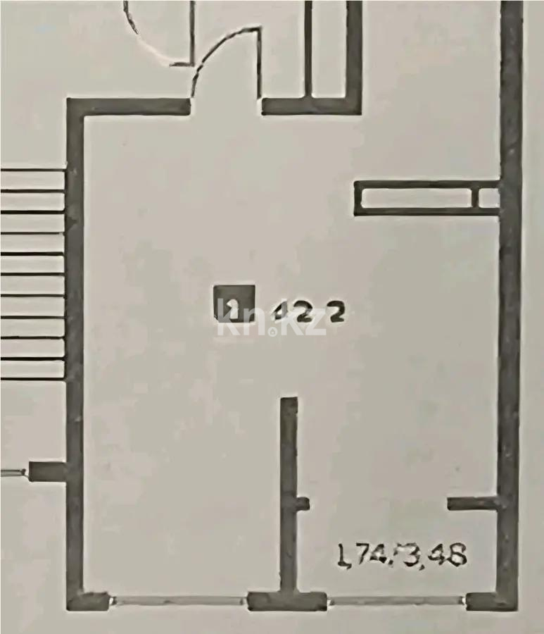 Продажа 1-комнатной квартиры, 42.2 м² - Недвижимость в Алматы - страница 18 фото 1 из 1