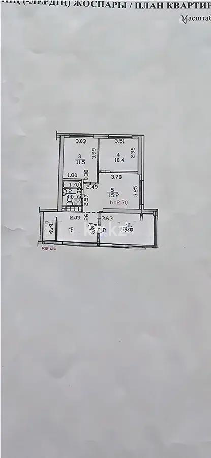 Продажа 3-комнатной квартиры, 64 м², мкр-н Дарабоз, дом  25а - Продажа  трехкомнатных квартир в новостройках Алматы с фото фото 1 из 1