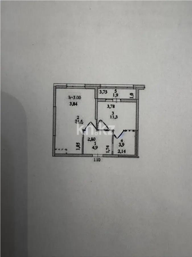 Продажа 1-комнатной квартиры, 43.6 м², ул. Е-429, дом  14 в Астане Продажа 1-комнатной квартиры, 43.6 м², ул. Е-429, дом  14 в Астане