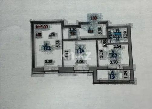 Продажа 2-комнатной квартиры, 57 м² в Астане