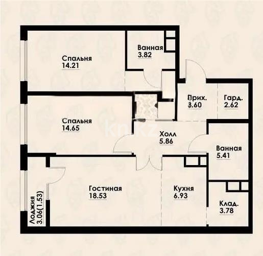 Продажа 3-комнатной квартиры, 86 м² в Алматы