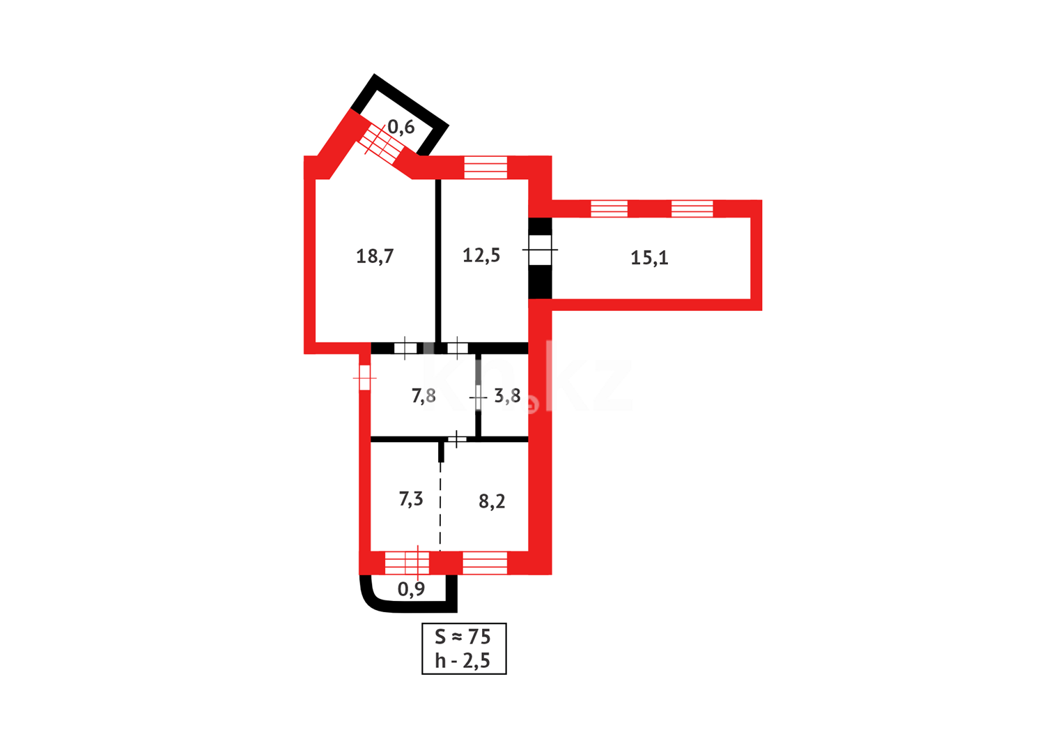Продажа 3-комнатной квартиры, 74 м² - Продажа квартир в Караганде - страница 48 фото 24 из 24