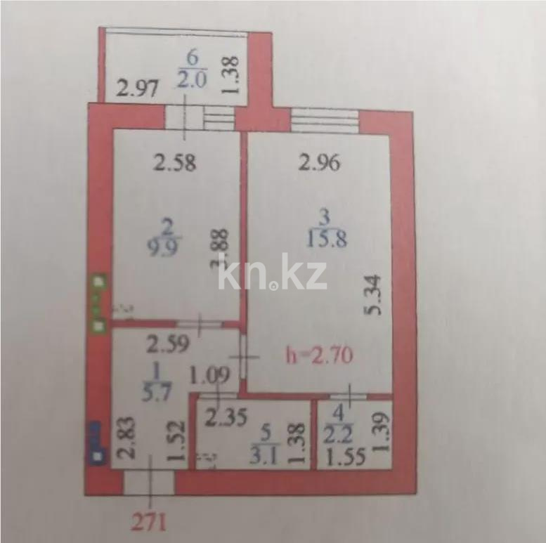 Продажа 1-комнатной квартиры, 38.7 м² - Продажа квартир в р-не Сарыарка Астаны - страница 3 фото 1 из 1