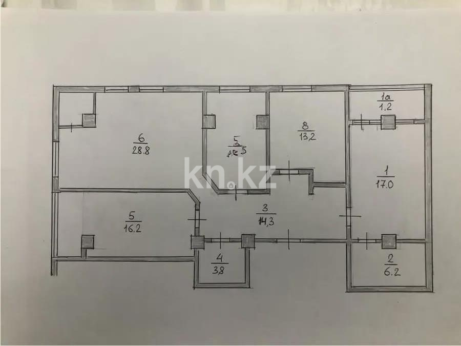 Продажа 4-комнатной квартиры, 113.2 м² - Продажа четырехкомнатных квартир в Казахстане фото 6 из 6