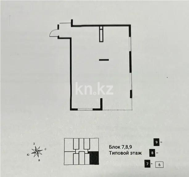 Продажа 2-комнатной квартиры, 74.28 м², ул. Сыбызгы, дом  100 стр - Продажа  двухкомнатных квартир в Алматы без посредников фото 1 из 1
