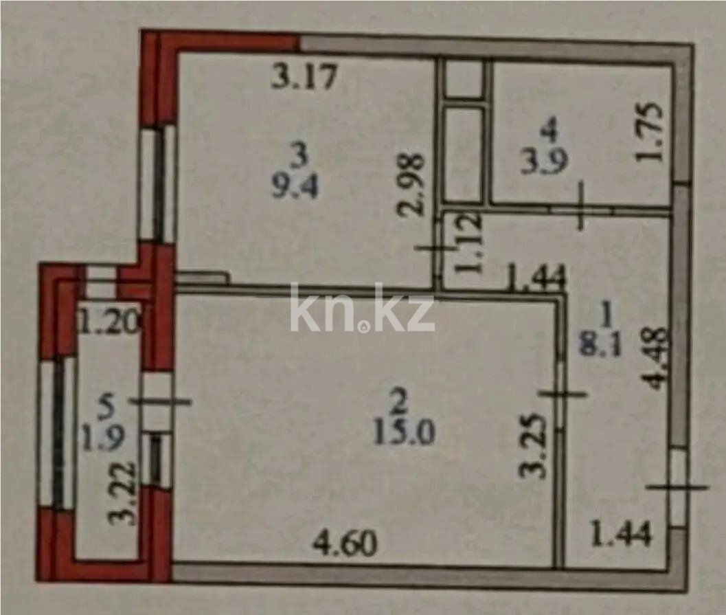 Продажа 1-комнатной квартиры, 38.3 м² в Астане - фото 5