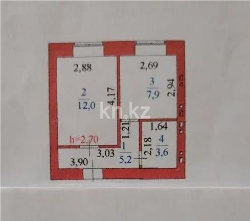 Продажа 1-комнатной квартиры, 30 м² в Астане