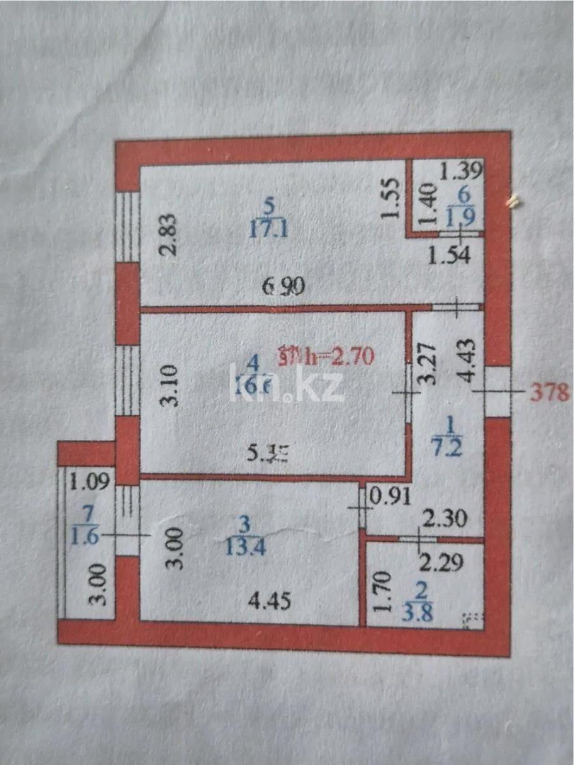 Продажа 2-комнатной квартиры, 62 м² - Продажа двухкомнатных квартир в кирпичном доме в Астане - страница 4 фото 5 из 5