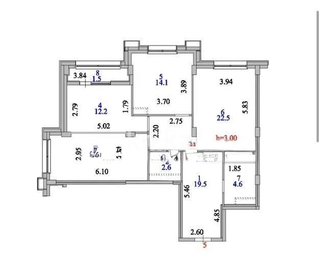 Продажа 3-комнатной квартиры, 94.6 м² - Продажа квартир в Казахстане - страница 26 фото 1 из 1