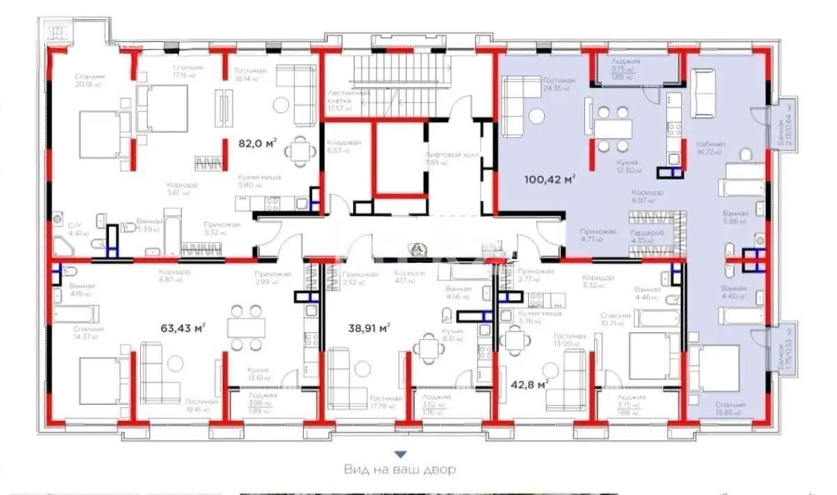 Продажа 3-комнатной квартиры, 100 м² в Алматы