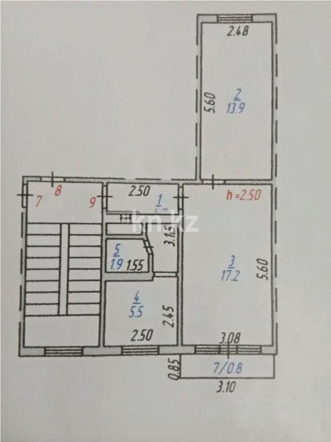 Продажа 2-комнатной квартиры, 44 м², пр. Строителей, дом  42/2 - Продажа  двухкомнатных квартир в Темиртау фото 1 из 1