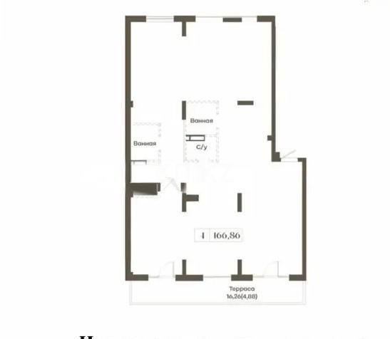 Продажа 4-комнатной квартиры, 166.86 м², мкр-н Мирас, дом  73 - Продажа квартир в Алматы с фото фото 3 из 3