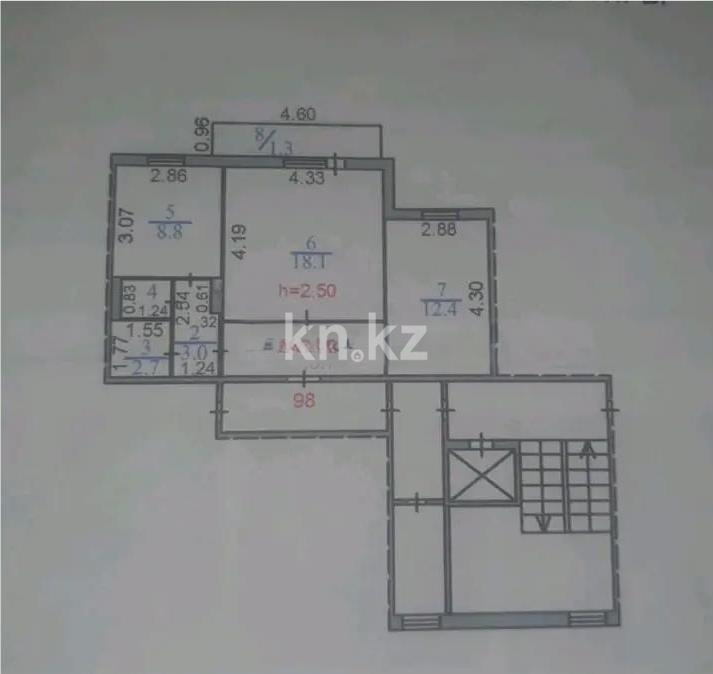 Продажа 2-комнатной квартиры, 54 м² - Продажа квартир от собственников в Караганде - страница 11 фото 1 из 1