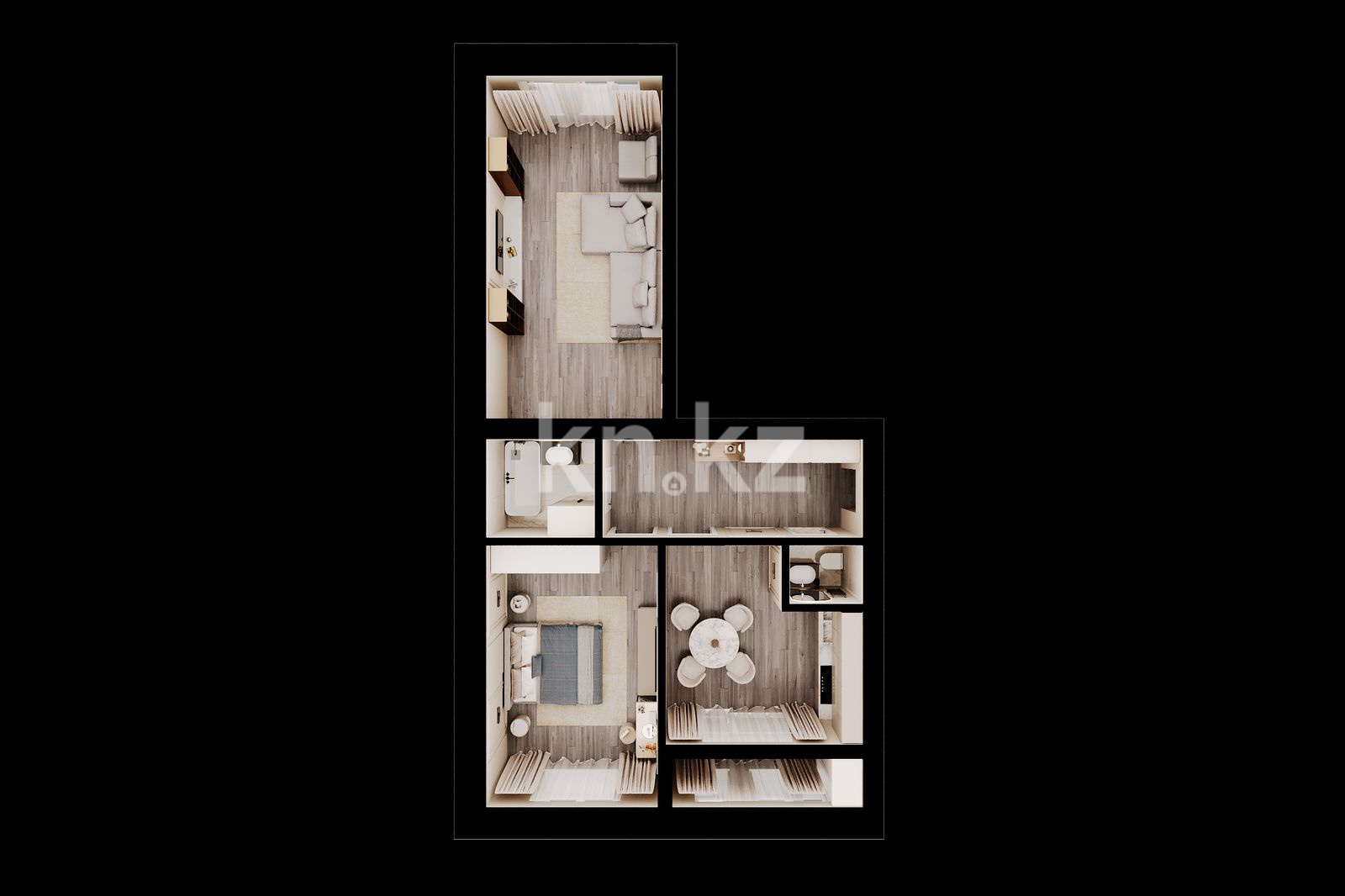 Продажа 2-комнатной квартиры, 72.54 м² - Продажа квартир в Актобе фото 11 из 13