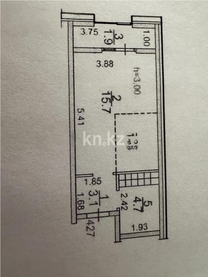 Продажа 1-комнатной квартиры, 30.7 м², ул. Ашимова, дом  1/5б - Продажа квартир в Алматы без посредников с фото фото 1 из 1
