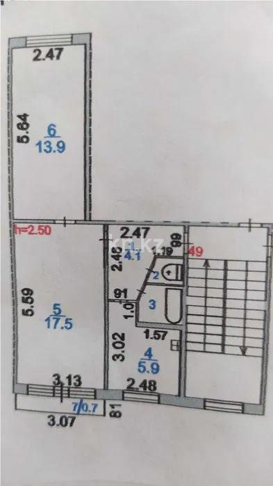 Продажа 2-комнатной квартиры, 45 м² - Продажа двухкомнатных квартир в Караганде фото 6 из 6
