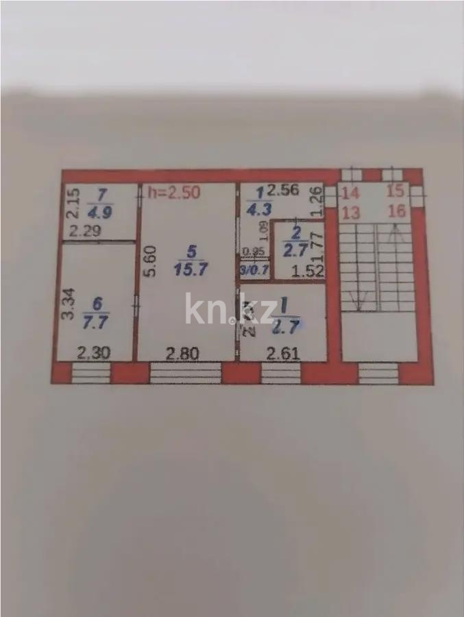 Продажа 2-комнатной квартиры, 42 м², ул. Ермекова, дом  14 - Продажа  двухкомнатных квартир в Караганде без посредников с фото фото 4 из 4