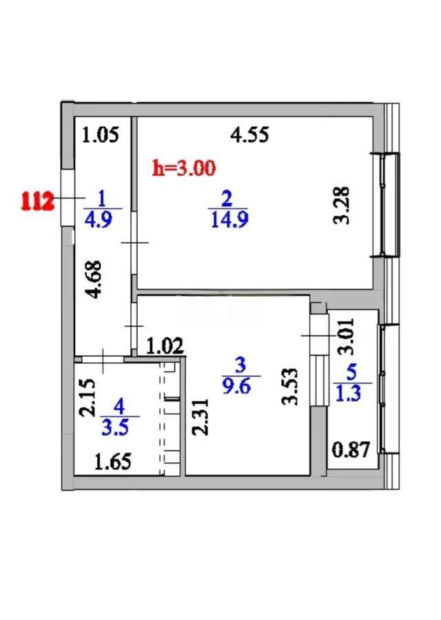 Продажа 1-комнатной квартиры, 34.71 м², ул. Байтурсынова, дом  14/2 - Продажа  однокомнатных квартир в Астане без посредников с фото фото 1 из 1