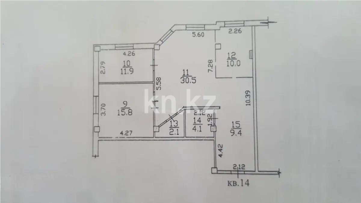 Продажа 3-комнатной квартиры, 83.8 м², мкр-н Айнабулак-2, дом  32А в Алматы