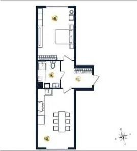 Продажа 2-комнатной квартиры, 47.72 м² - Продажа квартир в новостройках Алматы без посредников фото 1 из 1