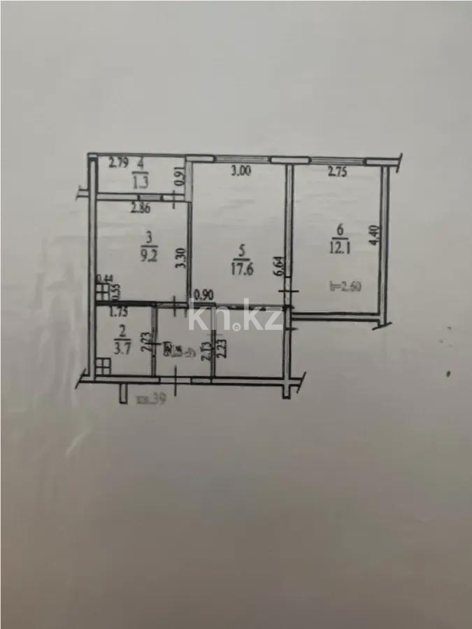 Продажа 2-комнатной квартиры, 48 м², ул. Ырысты, дом  46/10 - Продажа  двухкомнатных квартир в Алматы без посредников фото 5 из 5