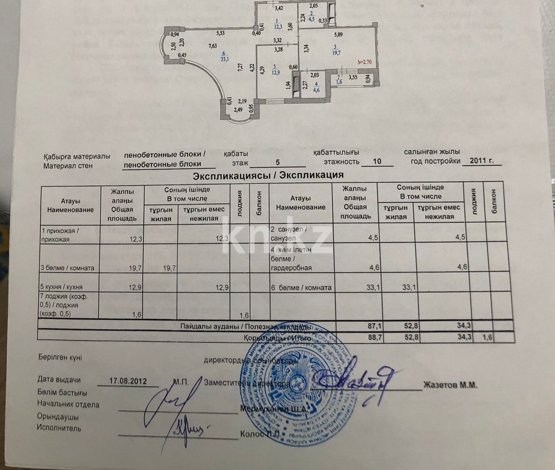 Продажа 2-комнатной квартиры, 89 м², пр. Кабанбай батыра, дом  40 - ул. Сыганак - Продажа действующего бизнеса в Абае фото 5 из 18