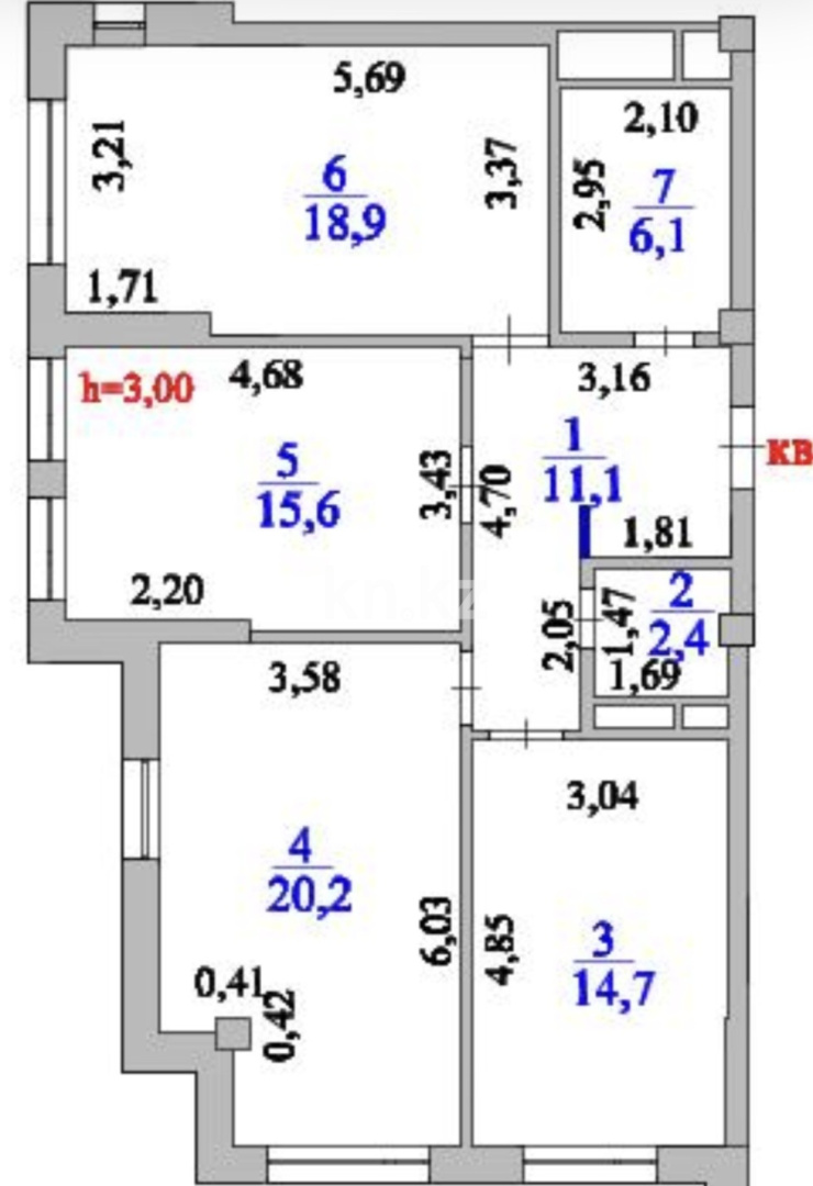 Продажа 3-комнатной квартиры, 89 м² в Астане - фото 34