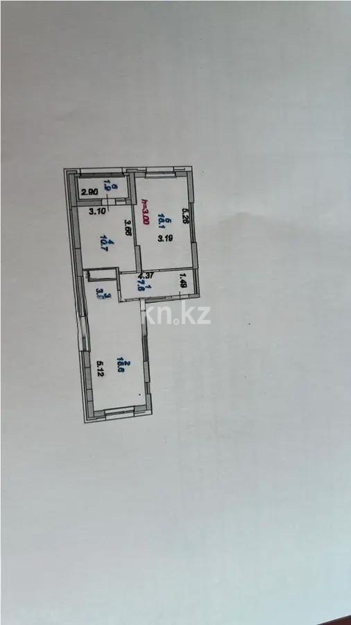 Продажа 2-комнатной квартиры, 55.8 м², ул. Шаймерденова, дом  4/1 в Астане - фото 4