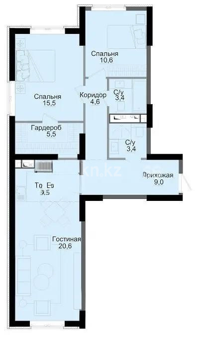 Продажа 3-комнатной квартиры, 83 м², ул. Утепова, дом  31 в Алматы
