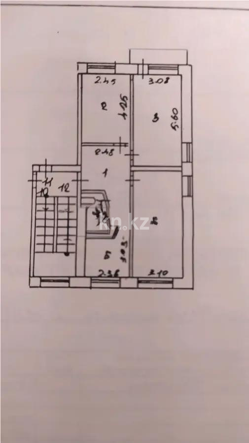 Продажа 3-комнатной квартиры, 62 м², ул. Муканова, дом  14/3 - Продажа  трехкомнатных квартир в Караганде без посредников с фото фото 1 из 1