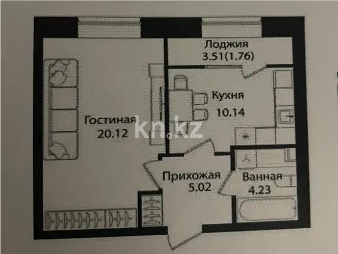 Продажа 1-комнатной квартиры, 41 м² - Продажа квартир от собственников в Астане - страница 14 фото 1 из 1