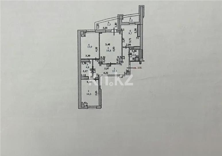 Продажа 3-комнатной квартиры, 80.7 м² в Астане