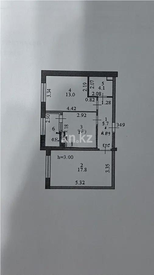 Продажа 2-комнатной квартиры, 50.4 м² - Продажа двухкомнатных квартир в кирпичном доме в Казахстане - страница 85 фото 4 из 4
