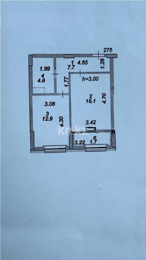 Продажа 1-комнатной квартиры, 43.2 м², ул. Молдагалиева, дом  3 - Продажа квартир в Астане фото 1 из 1
