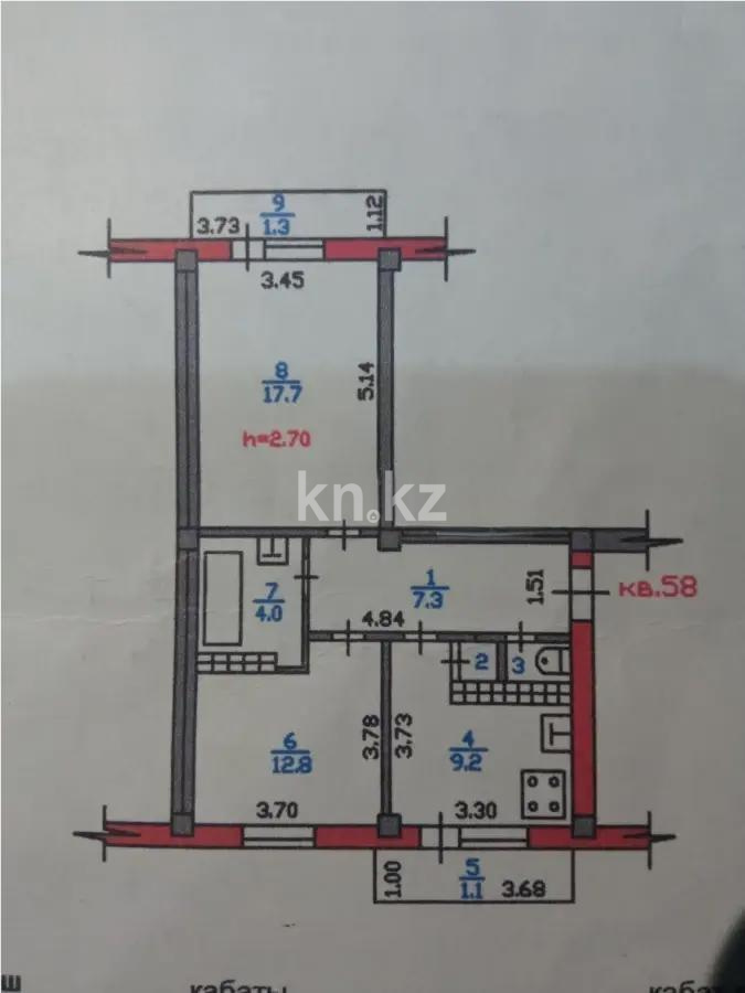 Продажа 2-комнатной квартиры, 56 м², мкр-н Кулагер, дом  39а - Продажа  двухкомнатных квартир в новостройках Алматы без посредников с фото фото 12 из 12