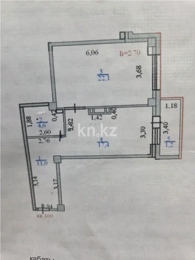 Продажа 1-комнатной квартиры, 55 м², ул. Сатпаева, дом  20 - Продажа  однокомнатных квартир в Астане без посредников с фото фото 5 из 5