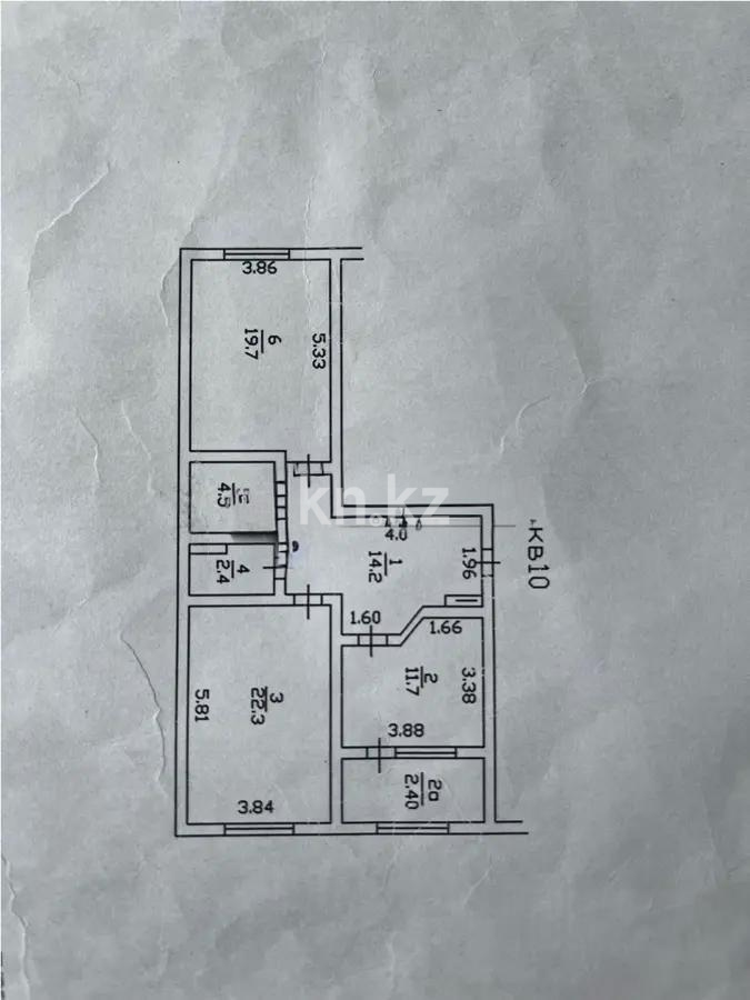 Продажа 2-комнатной квартиры, 77.8 м², мкр-н Аксай-1а, дом  18 - Продажа квартир в Алматы без посредников фото 1 из 1