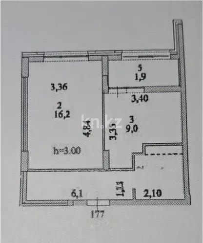 Продажа 1-комнатной квартиры, 37.4 м² в Астане - фото 4