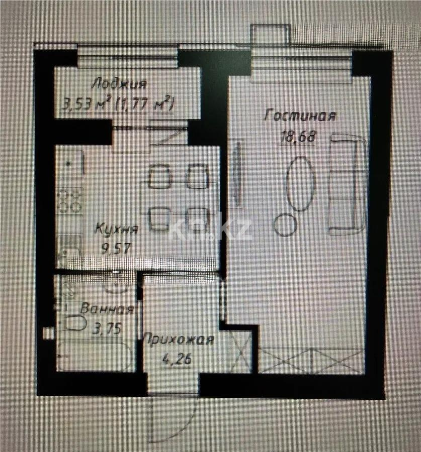 Продажа 1-комнатной квартиры, 40 м² - Недвижимость в Астане - страница 3 фото 1 из 1