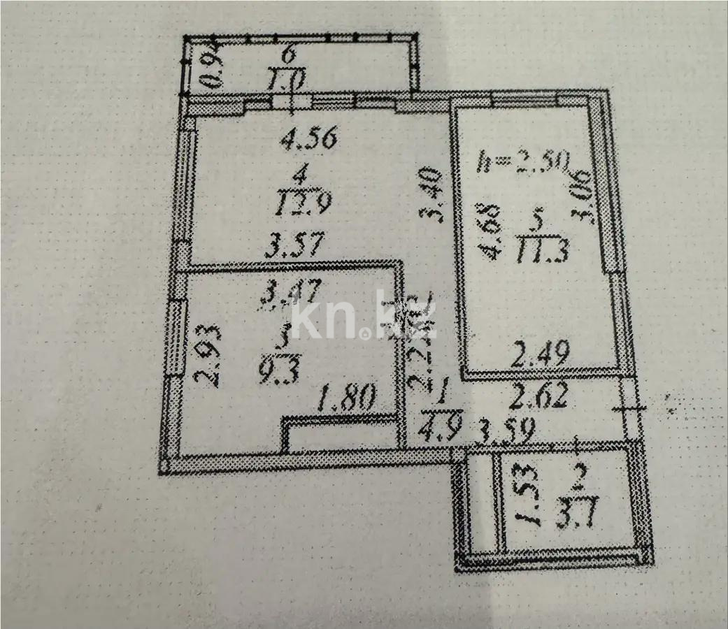 Продажа 2-комнатной квартиры, 42.5 м², ул. Тулебаева, дом  5б - Продажа квартир в Астане фото 6 из 6