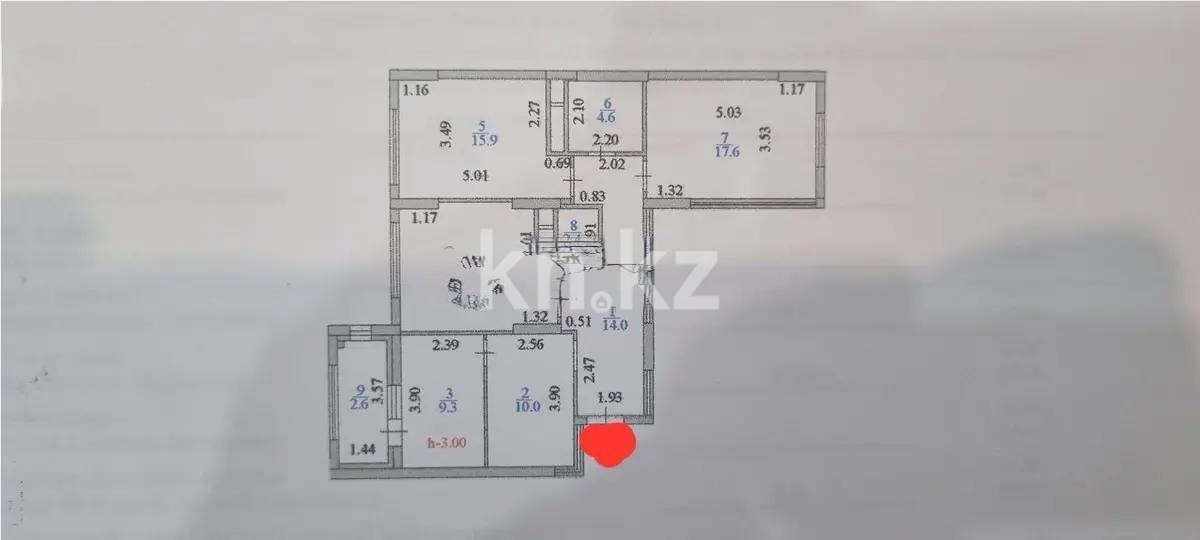 Продажа 4-комнатной квартиры, 92 м², ул. Туркестан, дом  28 - Продажа квартир в новостройках Астаны с фото фото 1 из 1