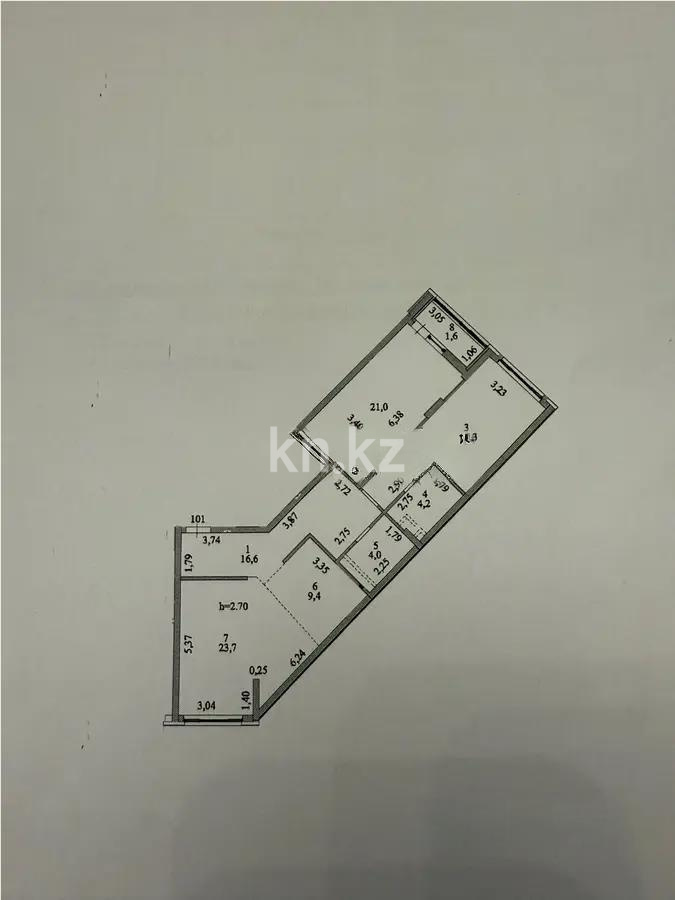 Продажа 3-комнатной квартиры, 101 м², ул. Шаймерденова, дом  2 - Продажа  трехкомнатных квартир в Астане фото 2 из 2
