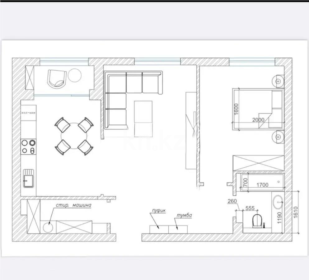 Продажа 2-комнатной квартиры, 60 м², ул. Толе би, дом  57 в Астане - фото 5 Продажа 2-комнатной квартиры, 60 м², ул. Толе би, дом  57 в Астане - фото 5