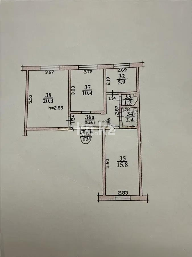 Продажа 3-комнатной квартиры, 63 м² - Продажа квартир от собственников в Алматы - страница 12 фото 4 из 4