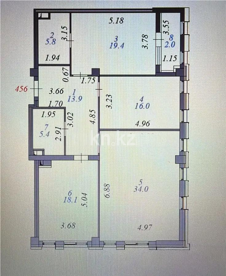 Продажа 4-комнатной квартиры, 114.6 м² - Продажа квартир в Казахстане - страница 32 фото 8 из 8