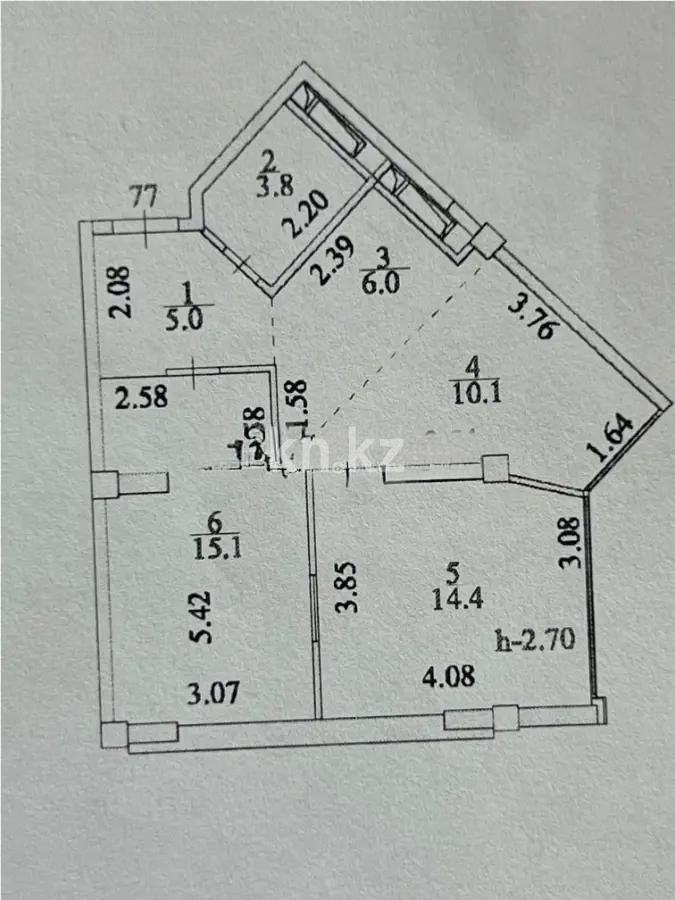 Продажа 3-комнатной квартиры, 54.4 м² - Продажа квартир в Астане - страница 35 фото 7 из 7