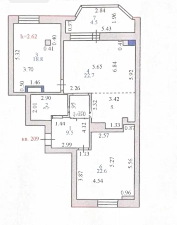 Продажа 3-комнатной квартиры, 92 м², пр. Абая, дом  63 - Аренда офисных и торговых помещений в Костанае фото 6 из 6