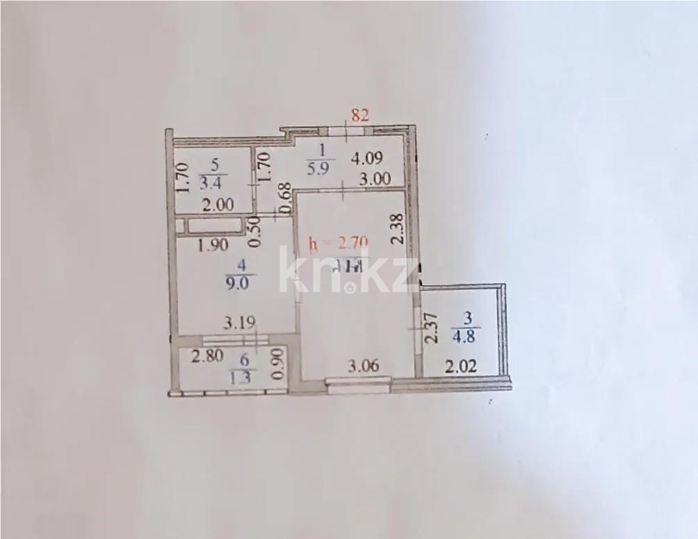 Продажа 1-комнатной квартиры, 39.6 м², пр. Улы Дала, дом  84 в Астане - фото 6